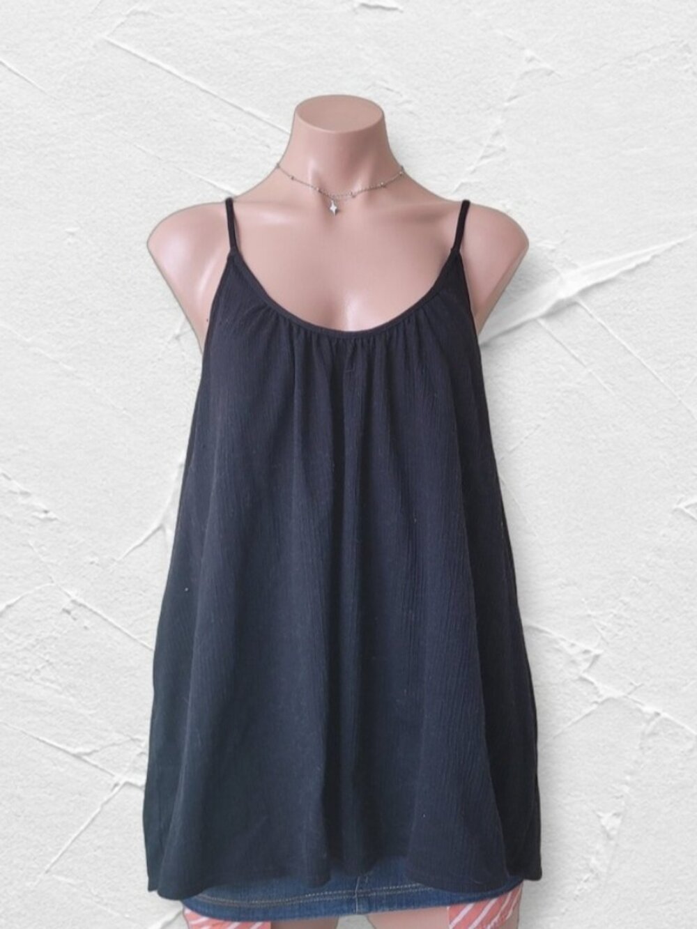 Old Navy Jet Black Oversized Casual Tank Sundress